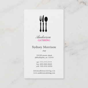 Modern Cutlery Business Card