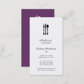 Modern Cutlery Chef/Catering/Restaurant Business Card (Front/Back)