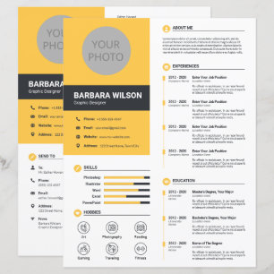 Modern CV, Resume + Letter (Template)