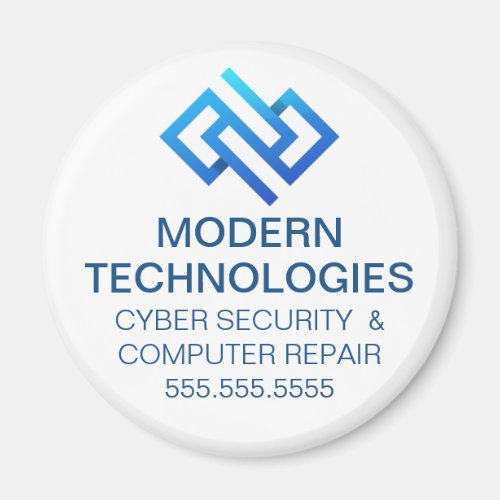 Modern Cyber Security Computer Technology Company Magnet