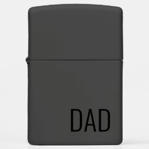 Modern Dad Black Zippo Lighter