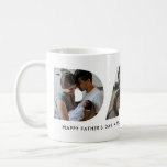 Modern DAD Daddy Photo Collage Cutout Father's Day Coffee Mug<br><div class="desc">Personalized DAD 3 Photo Collage Daddy Father's Day Coffee Mug
Custom printed coffee mug personalized with 3 photos and a custom quote or message.</div>