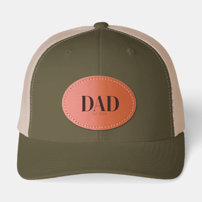 Modern Dad Established  Leather Patch Hat (Front)