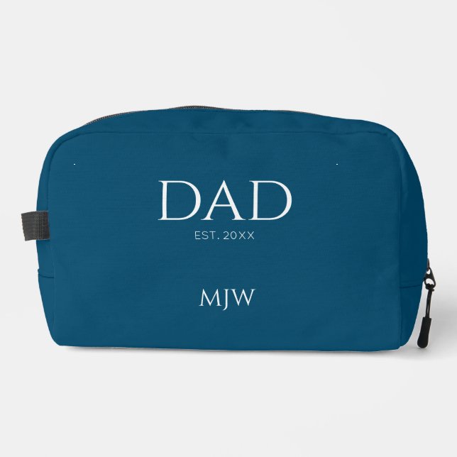 Modern Dad Established monogram Dopp Kit (Front)