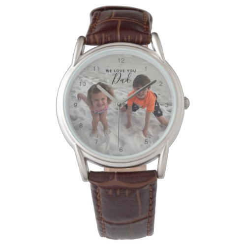 Modern Dad Kids Photo Fathers Day Watch