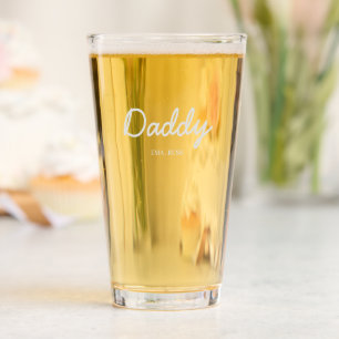 Modern Dad Personalized Kids Names Father’s Day Pint Glass