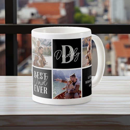 Modern Dad Photo Collage Coffee Mug