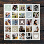 Modern Dad Photo Collage Father's Day Family Love Jigsaw Puzzle<br><div class="desc">We love you,  Dad! Modern father's day photo collage design featuring 20 of your favorite family photos - and a custom message on a modern,  trendy muted earth tone backdrop. A wonderful keepsake gift!</div>