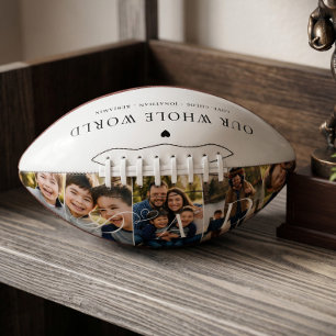 Modern Dad Photo Collage Fathers Day keepsake Football