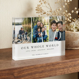 Modern Dad Photo Collage Fathers Day keepsake Gift