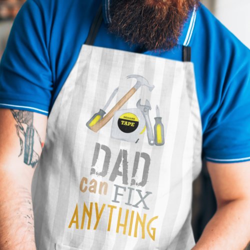 Modern Dad Simple Tool Mens Fix It Anything Apron