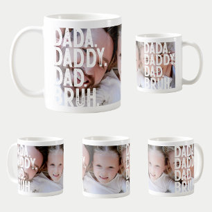Modern DADA DADDY DAD BRUH BIG PHOTO FATHER'S DAY Coffee Mug