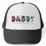 Modern DADDY Chic Photo Collage Happy Father's Day Trucker Hat