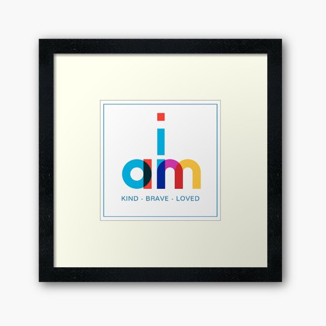 Modern Daily Affirmation Colorful Typography Poster (Creator Uploaded)