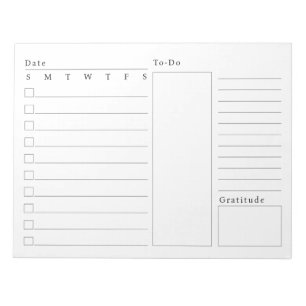 Modern Daily Schedule Planner To Do List and Notes