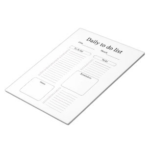 Modern Daily To-Do List Notepad