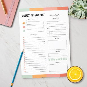 Modern Daily To-Do List Notepad