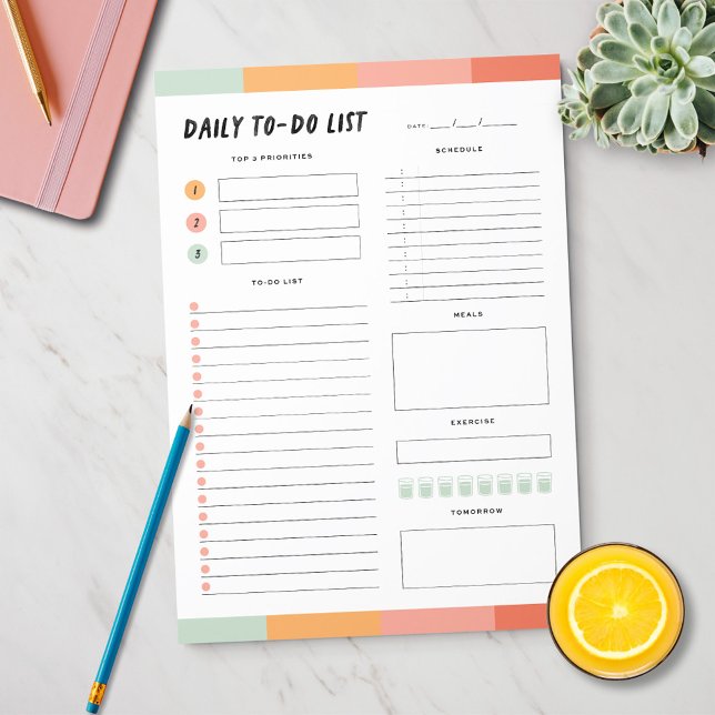 Modern Daily To-Do List Notepad (Creator Uploaded)