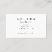 Modern Daisies Floral Trendy Pink Business Card (Back)