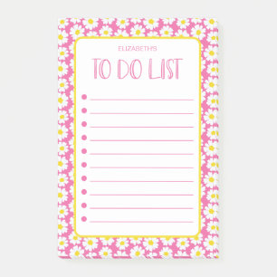 Modern Daisies To Do List Post-it Notes
