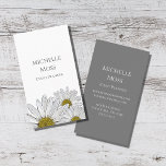Modern Daisies Trendy Floral  Business Card at Zazzle