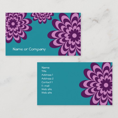 Modern Retro Business Card or Networking Card