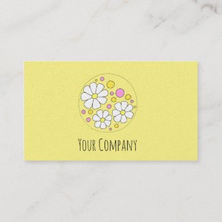 Modern Daisy Flower Floral Small Business