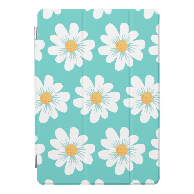 Modern Daisy Patterned iPad Smart Cover (Front)