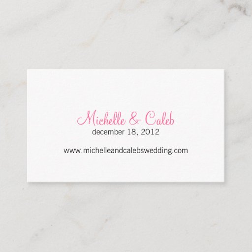 Customizable modern daisy wedding website business card template