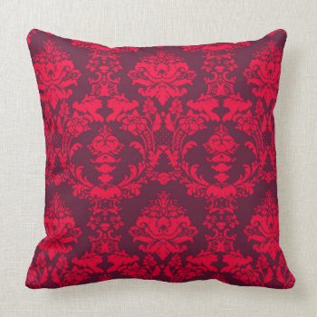 Modern Damask Pattern Home Decor - Throw Pillows by Iheartcushions at Zazzle