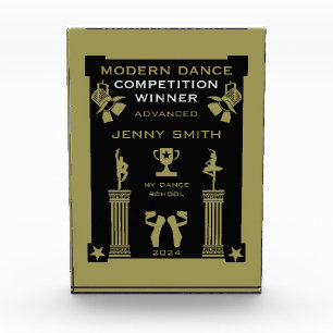 Modern Dance Competition Winner Acrylic Award