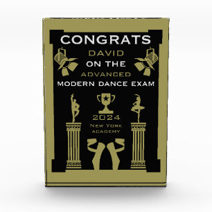  Modern Dance Congratulations Acrylic Award