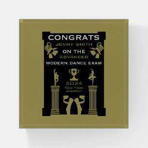 Modern Dance Congratulations Paperweight