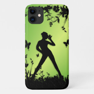 Modern Dance Garden Green iPhone 11 Case