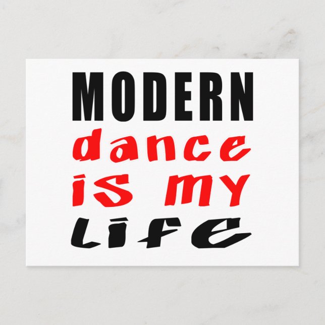 Modern Dance is my life Postcard (Front)