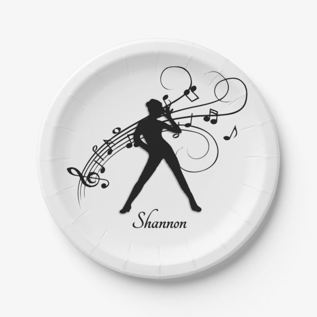 Modern Dance Paper Plates (Front)