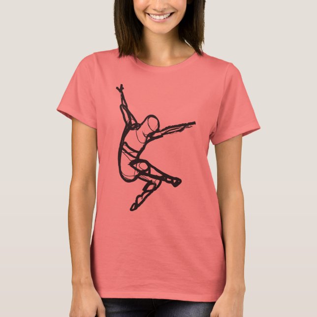 Modern Dance Ringer Tee (Front)