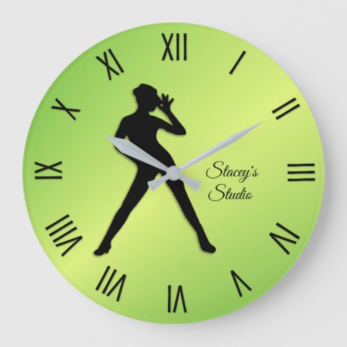 Modern Dance Studio Large Clock