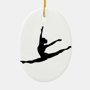 Modern Dancer Ceramic Ornament