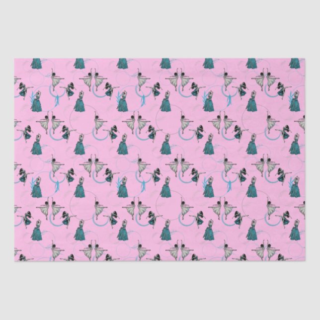 Modern Dancers Gift Wrap Set Tissue Paper (Front)