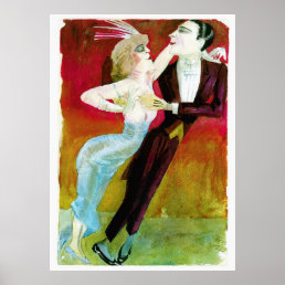 Modern Dancing Couple by Otto Dix Poster