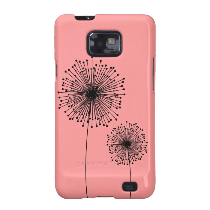 Modern Dandelion Flower CUSTOM COLOR case Samsung Galaxy S2 Cases