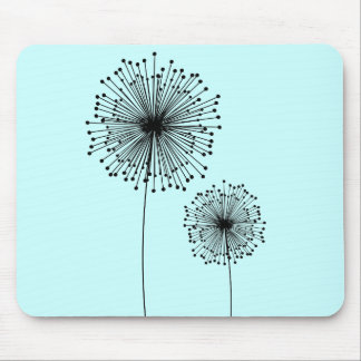 Modern Dandelion Flower CUSTOM COLOR Mousepad
