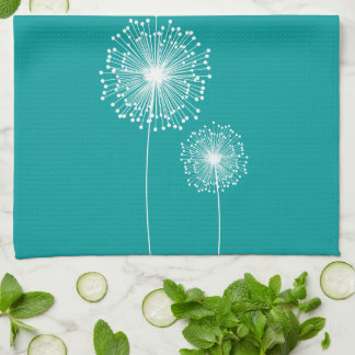 Modern Dandelion Flower CUSTOM COLOR Towels