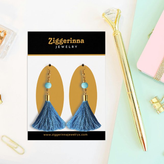 Modern Dangle Earrings Jewelry Display Card (Creator Uploaded)