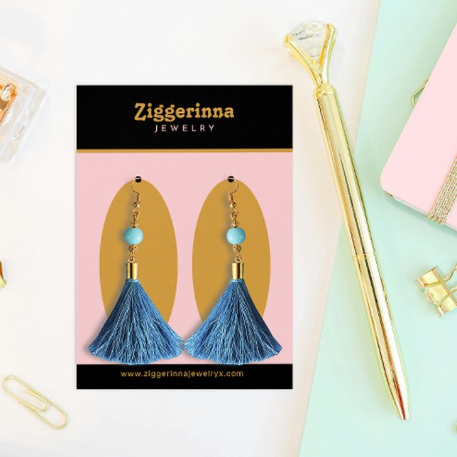 Modern Dangle Earrings Jewelry Display Card (Creator Uploaded)