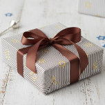 Modern Dark Brown Jewish Gold Star of David Wrapping Paper<br><div class="desc">This Modern Dark Brown Jewish Gold Star of David Wrapping Paper features elegant gold colored Stars of David set against chic dark brown and white stripes for a timeless elegant look. Perfect for Hanukkah gifts, holiday celebrations, Jewish weddings & Bar Mitzvah celebrations, this luxurious design adds timeless elegance and sophistication...</div>