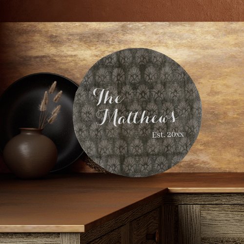 Modern Dark Brown Kitchen Custom Cutting Board