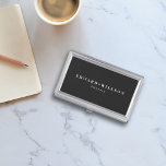 Modern dark business card case<br><div class="desc">Modern dark luxury Business Card Case</div>