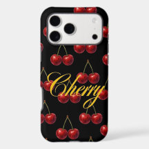 Modern Dark Cherry Pattern Aesthetic iPhone 17 Pro